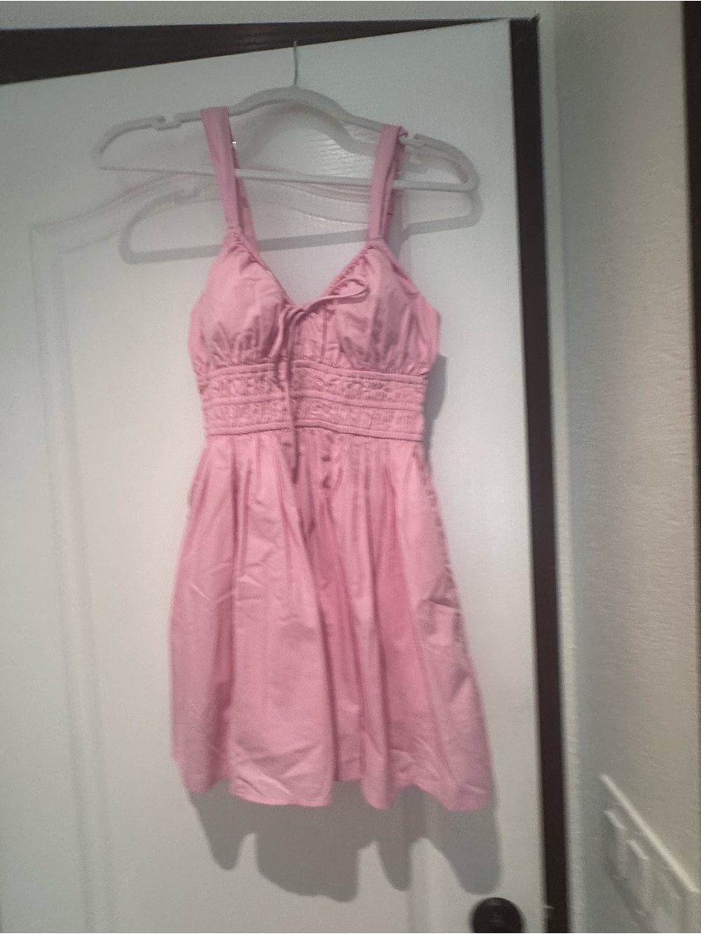 Bra Free Smocked Tie Front Skort